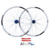 SJHFG 26'' Mountain Bike Wheels,32 Holes Double Wall Disc Brake Rim Quick Release Aluminum Alloy Wheels Support 26 * 1.35-2.35 Tires (Color : White) view 1