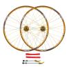 SJHFG 26'' Mountain Bike Wheels,32 Holes Double Wall Disc Brake Rim Quick Release Aluminum Alloy Wheels Support 26 * 1.35-2.35 Tires (Color : Yellow) view 1