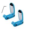 SJHY Bicycle Accessories Bike Rearview Mirror,360 Rotate Bicycle Cycling Road Mountain Bike Handlebar Wide Angle Rear View Mirrors Bike Parts (Color : 2pcs Blue) view 1