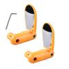 SJHY Bicycle Accessories Bike Rearview Mirror,360 Rotate Bicycle Cycling Road Mountain Bike Handlebar Wide Angle Rear View Mirrors Bike Parts (Color : 2pcs Yellow) view 1