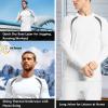 Muezna Men's Thermal Top and Bottom Set Underwear Long Johns Base Layer with Soft Fleece Lined White view 4