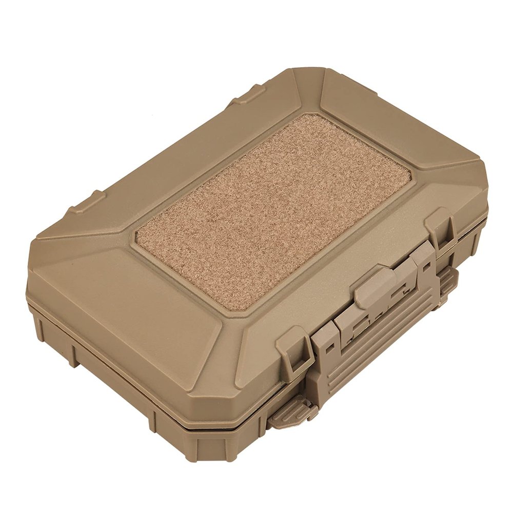 ACEXIER Tactical Gun Protective Case Military Pistol Case Bag Waterproof Hard Shell Tool Storage Box Molle System Paintball Accessories