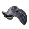 Leather Ride English Saddle Black Leather Carving treeless GP All Purpose (16.5" Seat) view 2
