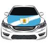 2022 World Cup Uruguay National Football Team Flag Car Hood Cover 3.3X5FT 100% Polyester,Engine FlagElastic Fabrics Can be Washed,Car Bonnet Banner view 1