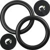 Vector X Black Gymnastic Rings 15 Ft Adjustable Strap Heavy Duty Pull Up Rings Home Gym Calisthenic Strength Training Equipment view 2