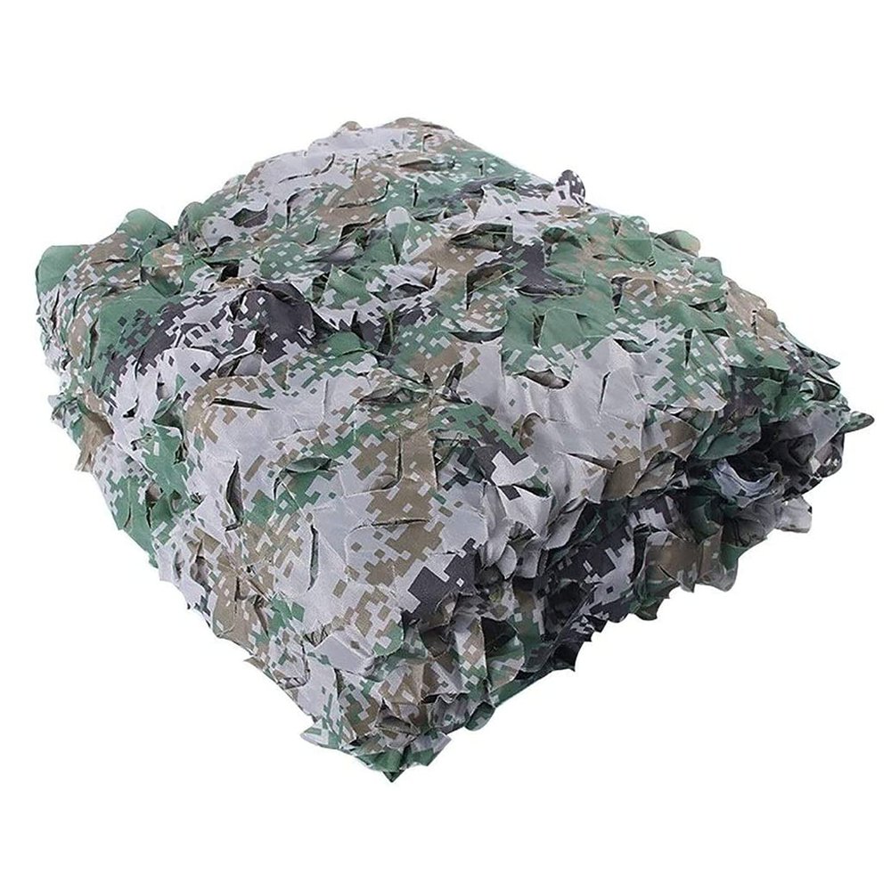 FMNV Camouflage Net, Outdoor Camouflage Net, for Covers Tent Shade Camping Sun Shelter Shooting Hunting Party Decoration Photography Background
