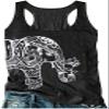 Summer Tank Tops for Women Animal Graphic Racerback T Shirts Elephant Cute Print Camisole Casual Basic Workout Tank Tops(Elephant Mandala, X-Large) view 1