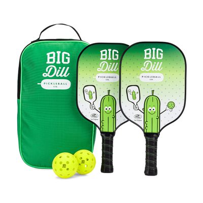 Original Carbon Fiber Pickleball Paddles Set with 2 Paddles, 2 Pickleb  Big Dill Pickleball Co.