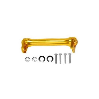 Easy Wheels Extender ver 2.0 for Brompton + 2 Wheels Improved Version Gold (Extender ONLY (no Easy Wheels))