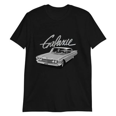 1960 Galaxie Antique American Classic Car Short-Sleeve Unisex T-Shirt Black