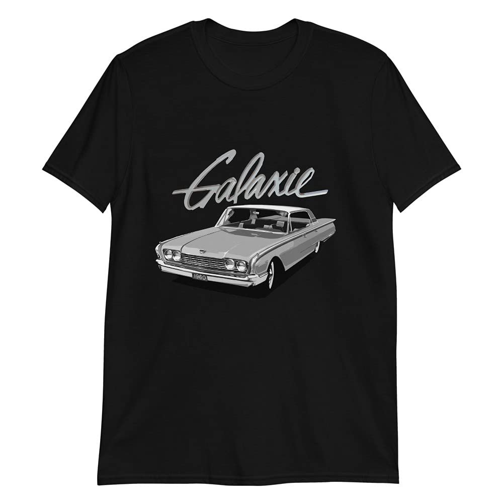 1960 Galaxie Antique American Classic Car Short-Sleeve Unisex T-Shirt Black