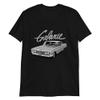 1960 Galaxie Antique American Classic Car Short-Sleeve Unisex T-Shirt Black view 1