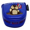 ReadyGOLF Dancing Gopher Blue Embroidered Putter Cover Mallet view 4