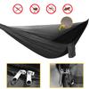 Portable Single Double Nylon High Strength Parachute Hammock Rainfly Set, Camping Hammock with Rain Fly Tarp and Mosquito Net Tent Tree Straps, Backpacking Hiking Travel Yard Outdoor Activities view 2