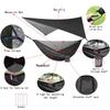Portable Single Double Nylon High Strength Parachute Hammock Rainfly Set, Camping Hammock with Rain Fly Tarp and Mosquito Net Tent Tree Straps, Backpacking Hiking Travel Yard Outdoor Activities view 4