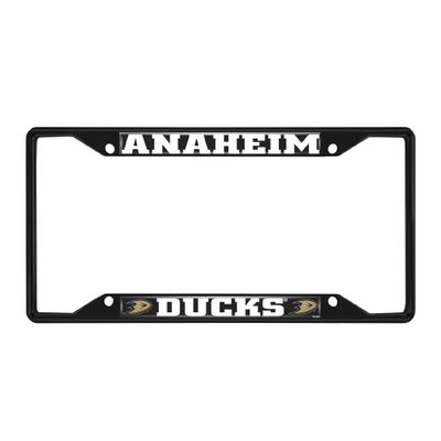 FANMATS 31377 Anaheim Ducks Metal License Plate Frame Black Finish