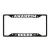 FANMATS 31377 Anaheim Ducks Metal License Plate Frame Black Finish view 1