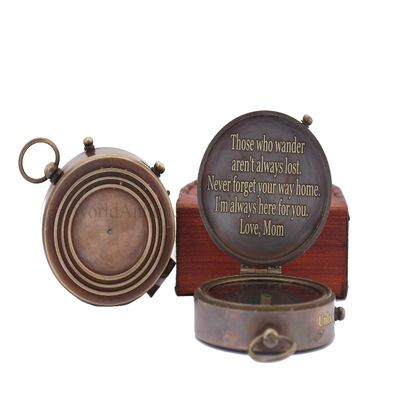 Best Man Gifts for Wedding I Best Man Proposal Gift Engraved Compass Father of The Bride Gifts, Groomsmen Gifts Pocket Compass (Personalized)