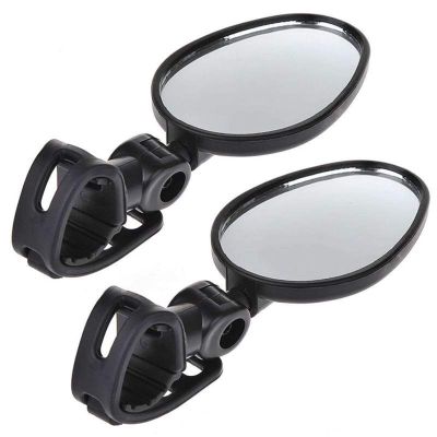 SJHY Bicycle Accessories 2Pcs Handlebar Rearview Mirror,Bicycle Mirror Wide Angle 360 Degree Rotate for Mountain Bike Bicycle Cycling Bike Parts