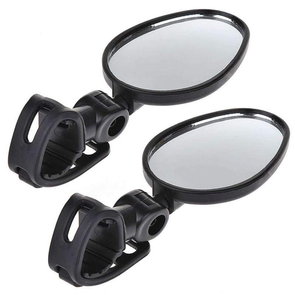 SJHY Bicycle Accessories 2Pcs Handlebar Rearview Mirror,Bicycle Mirror Wide Angle 360 Degree Rotate for Mountain Bike Bicycle Cycling Bike Parts