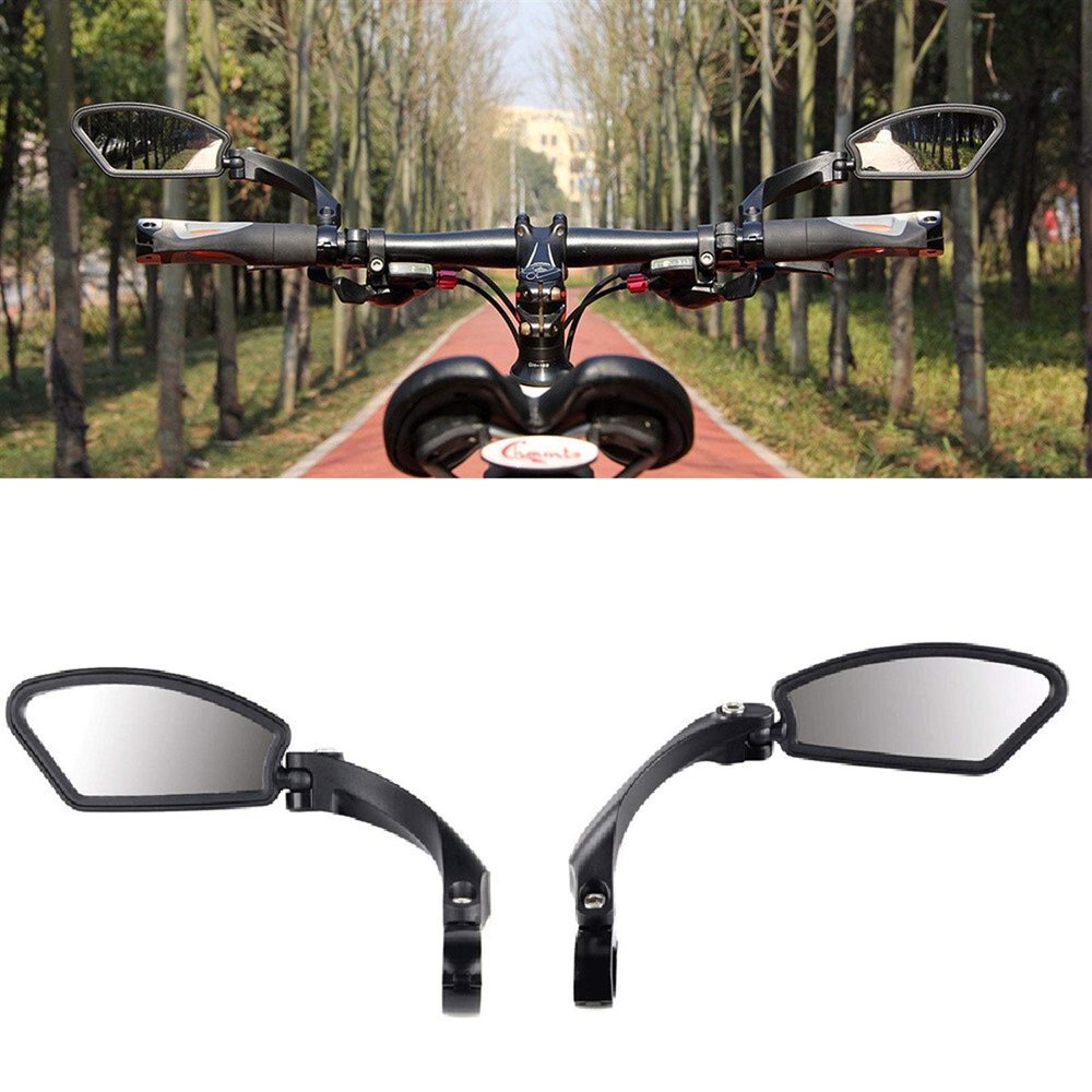 Bicycle Accessories 2 Pcs Bicycle Rearview Mirror,Stainless Steel Bicycle Mirror Easy to Install Durable Bicycle Rearview Mirror Bike Parts