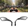 Bicycle Accessories 2 Pcs Bicycle Rearview Mirror,Stainless Steel Bicycle Mirror Easy to Install Durable Bicycle Rearview Mirror Bike Parts view 1
