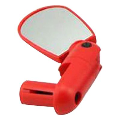 Bicycle Accessories Bike Mirrors Rotation Cycling Outdoor Safety Rear View Side Mountain Road Bicycle Adjustable Angle Bar End Accessories Bike Parts (Color : Red)