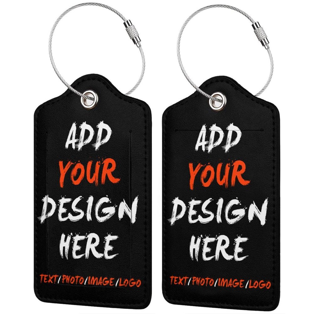 Tuizumy High Visibility Customized Travel ID Tag - Luggage Tag - Custom Luggage tag - Personalized ID Travel Tag - Custom Personalized Luggage Tag1 PCS 