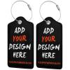 Tuizumy High Visibility Customized Travel ID Tag - Luggage Tag - Custom Luggage tag - Personalized ID Travel Tag - Custom Personalized Luggage Tag1 PCS  view 1