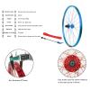 26in Front Wheel,Aluminum Alloy Double Wall Disc Brake 7/8/9/10 Speed Mountain Bicycle Single Wheel (Color : Red, Size : 26inch) view 2