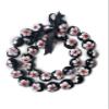 32" Hawaii Wedding Kukui Nut Lei Graduation Luau Hula Necklace Hawaiian Hibiscus (White) view 1