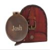 WOANIN Sundial Handheld Compass with Leather Case- Brass Antiquated Finish Handmade Compass- Engraved Pocket Compass, Beautiful Gift for Dad Birthday view 4