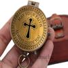 Brass Compass Cross and May Your Faith Always Guide You Engraved. Keepsake Confirmation Gift Ideas, Heavenly Gift of Faith. The Perfect Baptism, Missionary, Birthday. (May Your Faith) view 2