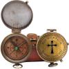 Brass Compass Cross and May Your Faith Always Guide You Engraved. Keepsake Confirmation Gift Ideas, Heavenly Gift of Faith. The Perfect Baptism, Missionary, Birthday. (May Your Faith) view 4