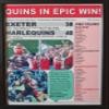 Exeter Chiefs 38 Harlequins 40 - 2021 Premiership final - framed print view 1