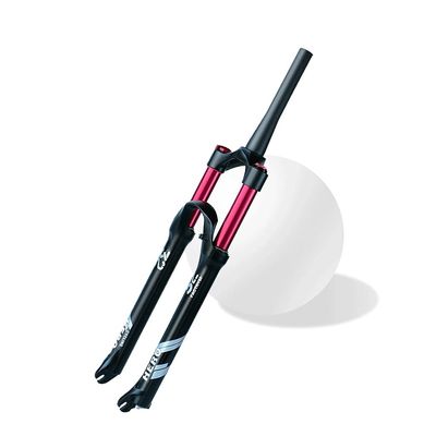 Jejy 1-1/8" Straight Tube MTB Suspension Forks 26/27.5/29 Inch, Mountain Bike Magnesium Alloy Ultralight Air Front Fork Outdoor (Color : Tapered Manual Lockout, Size : 27.5)