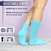 MDR Distributors MDRE Lightweight Slouch Socks for Women & Men  Soft Cotton Blend, Retro 80s Style, One Size (911), Made in USA, 1 Pair (US, Numeric, 9, 11, Regular, Regular, Light Blue) view 3