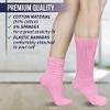 MDR Distributors MDRE Lightweight Slouch Socks for Women & Men  Soft Cotton Blend, Retro 80s Style, One Size (911), Made in USA, 1 Pair (US, Numeric, 9, 11, Regular, Regular, Pink) view 4
