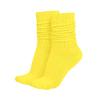 MDR Distributors MDRE Lightweight Slouch Socks for Women & Men  Soft Cotton Blend, Retro 80s Style, One Size (911), Made in USA, 1 Pair (US, Numeric, 9, 11, Regular, Regular, Yellow) view 1