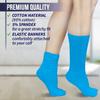 MDR Distributors MDRE Lightweight Slouch Socks for Women & Men  Soft Cotton Blend, Retro 80s Style, One Size (911), Made in USA, 1 Pair (US, Numeric, 9, 11, Regular, Regular, Turqouise) view 4