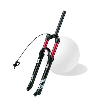 Jejy 1-1/8" Straight Tube MTB Suspension Forks 26/27.5/29 Inch, Mountain Bike Magnesium Alloy Ultralight Air Front Fork Outdoor (Color : Straight Remote Lockout, Size : 29)