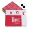 Master Chalk Billiard Pool Cue Chalk Premium Quality - 1 Dozen - Made in The USA + 2 pcs of Quality Billiard Pool Table Spots (Rust) view 1