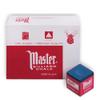 Master Chalk Master Billiard Pool Cue Chalk Premium Quality - 1 Dozen - Made in The USA + 2 pcs of Quality Billiard Pool Table Spots (Blue) view 3
