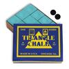 Triangle Billiard Pool Cue Chalk - 1 Dozen - Made in The USA + 2 pcs of Quality Billiard Pool Table Spots (Green) view 1