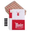 Master Billiard Pool Cue Chalk Premium Quality - 1 Gross - 144 pcs - Made in The USA + 10 pcs of Quality Billiard Pool Table Spots (Gold) view 1