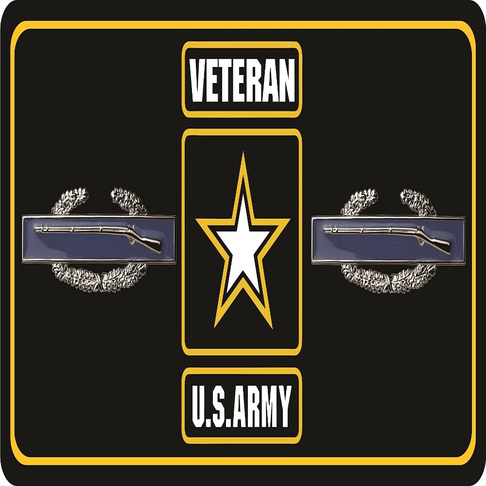 212 Main LPO6971 6 x 12 in. U.S. Army Veteran Combat Infantry Photo License Plate