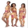 laurenaws 4 Pieces Yoga Set for Workout or Casual wear Sunshine : Legging, Bike Short, Sport Bra and Crop top L view 1