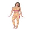 laurenaws 4 Pieces Yoga Set for Workout or Casual wear Sunshine : Legging, Bike Short, Sport Bra and Crop top L view 2