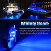 ALFU 5Pcs Blue DC 12V 3 Inch Round Marine Boat Interior Lights Transom Mount Led Stern Anchor Lights LED Night Fishing Lights IP67 Waterproof Deck LED Courtesy Light view 2