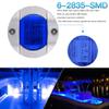 ALFU 10Pcs Blue DC 12V 3 Inch Round Marine Boat Interior Lights Transom Mount Led Stern Anchor Lights LED Night Fishing Lights IP67 Waterproof Deck LED Courtesy Light view 4